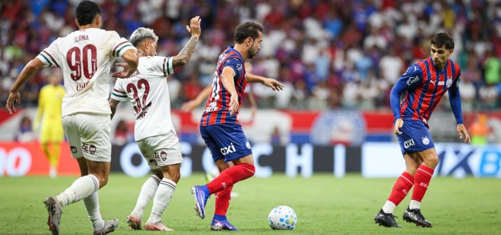 177364bahia sofre gol no primeiro tempo mas reage e arranca o empate com fluminense 3 » Gnews Bahia