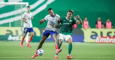 Bahia perde para o Palmeiras, cai para sexto e deixa o G-5 do Brasileirão